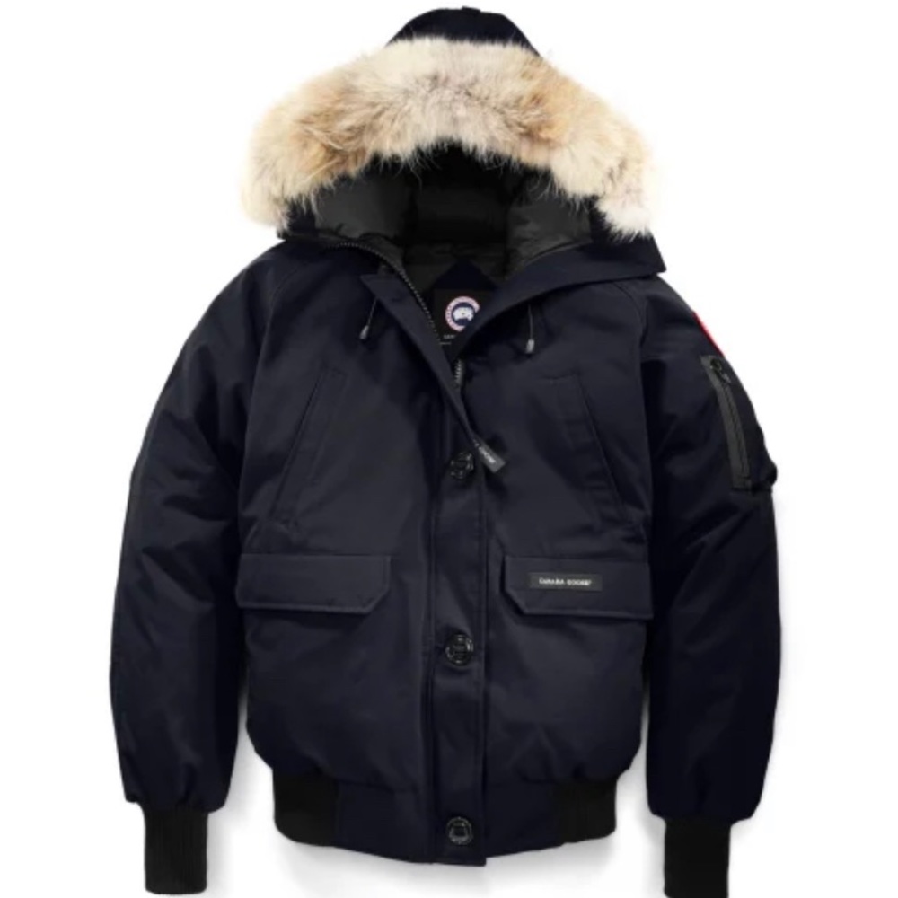 NEVER WORN Navy Canada Goose Women’s Bomber Jacket